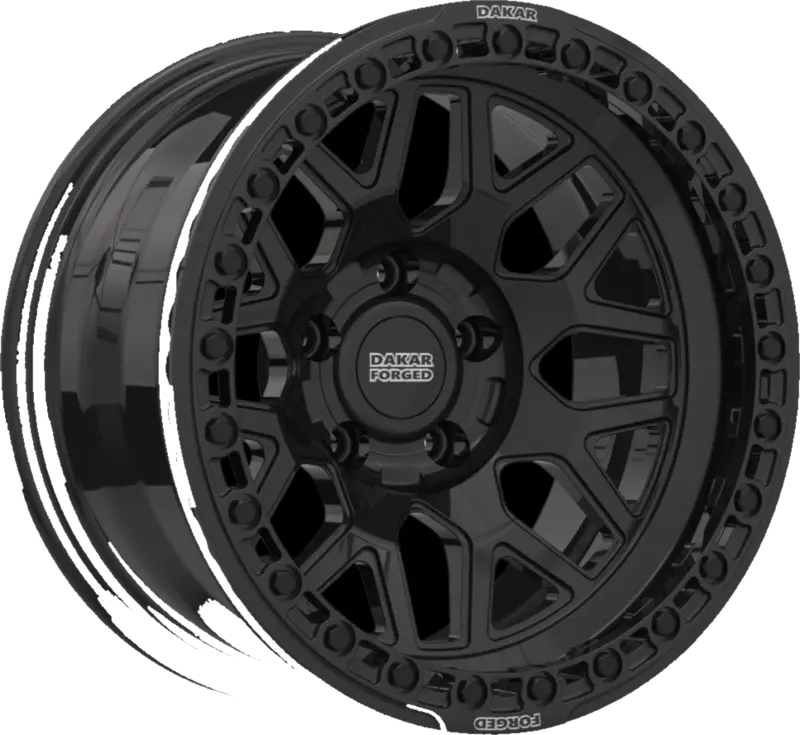 Dakar Forged wheel in Gloss Black finish