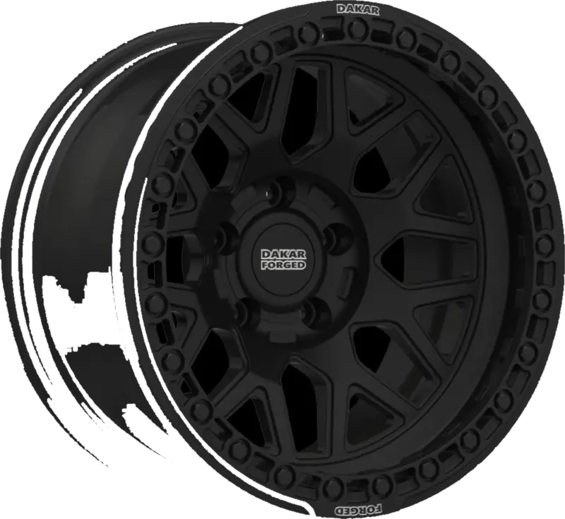 Dakar Forged wheel in Satin Black finish